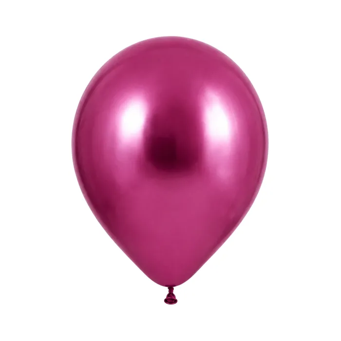 שקית 100 בלונים 12 מטאלי פוקסיה