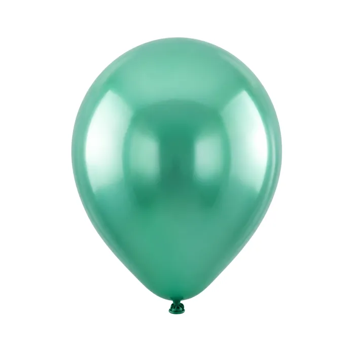 שקית 100 בלונים 12 מטאלי אמרלד