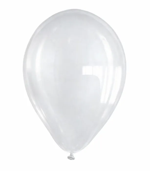 Pack of 100 balloons 12 standard transparent
