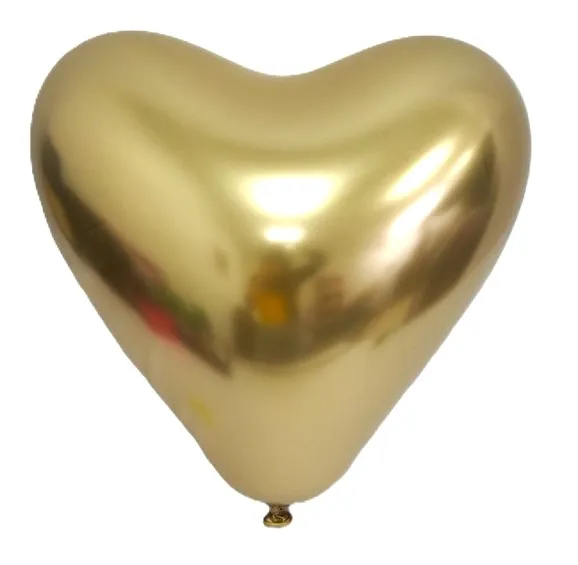 Pack of 50 balloons 12 heart gold (GLOBOS)