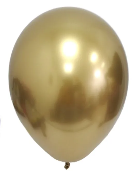 Pack of 25 balloons 18 chrome Colour gold (GLOBOS)