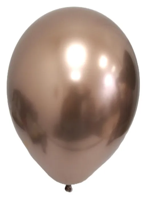 Pack of 25 balloons 18 chrome Colour rose gold (GLOBOS)